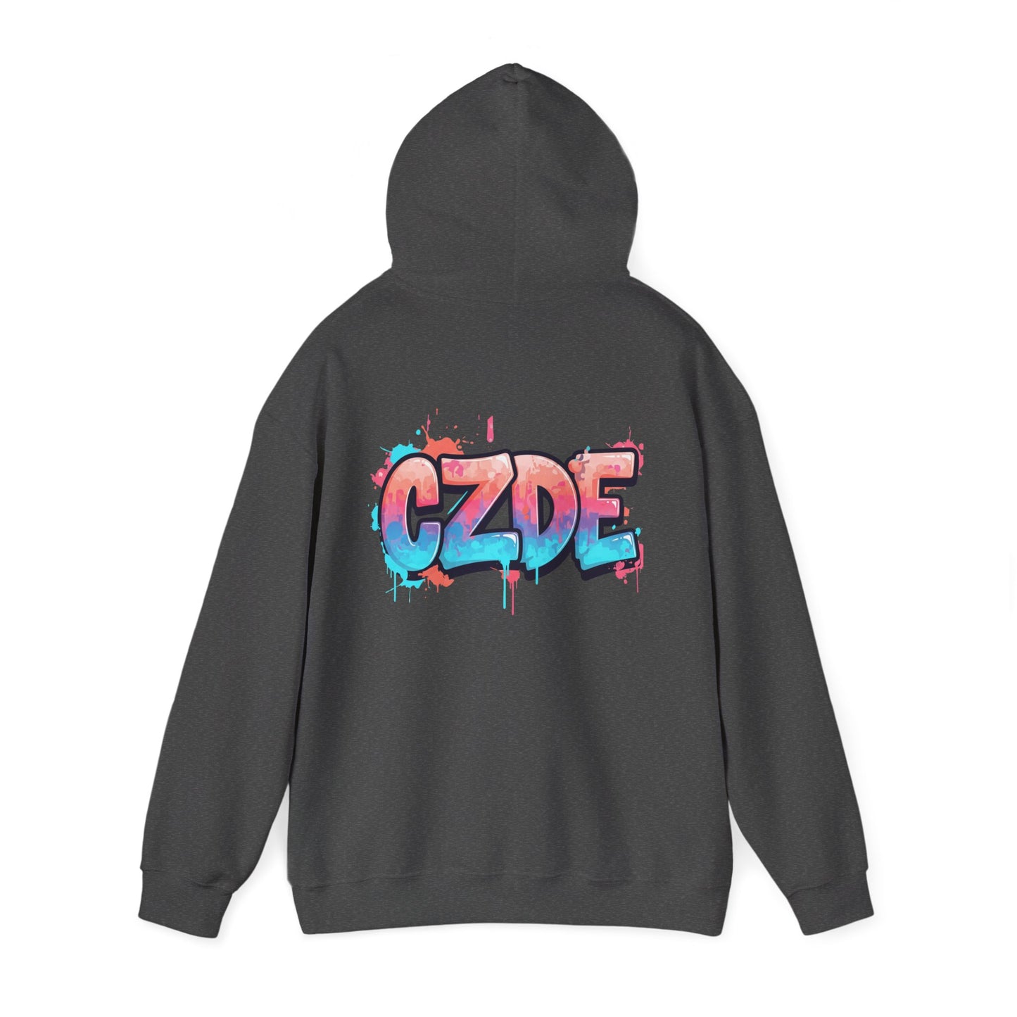 CZDE White Hoodie – Graffiti Streetwear Style