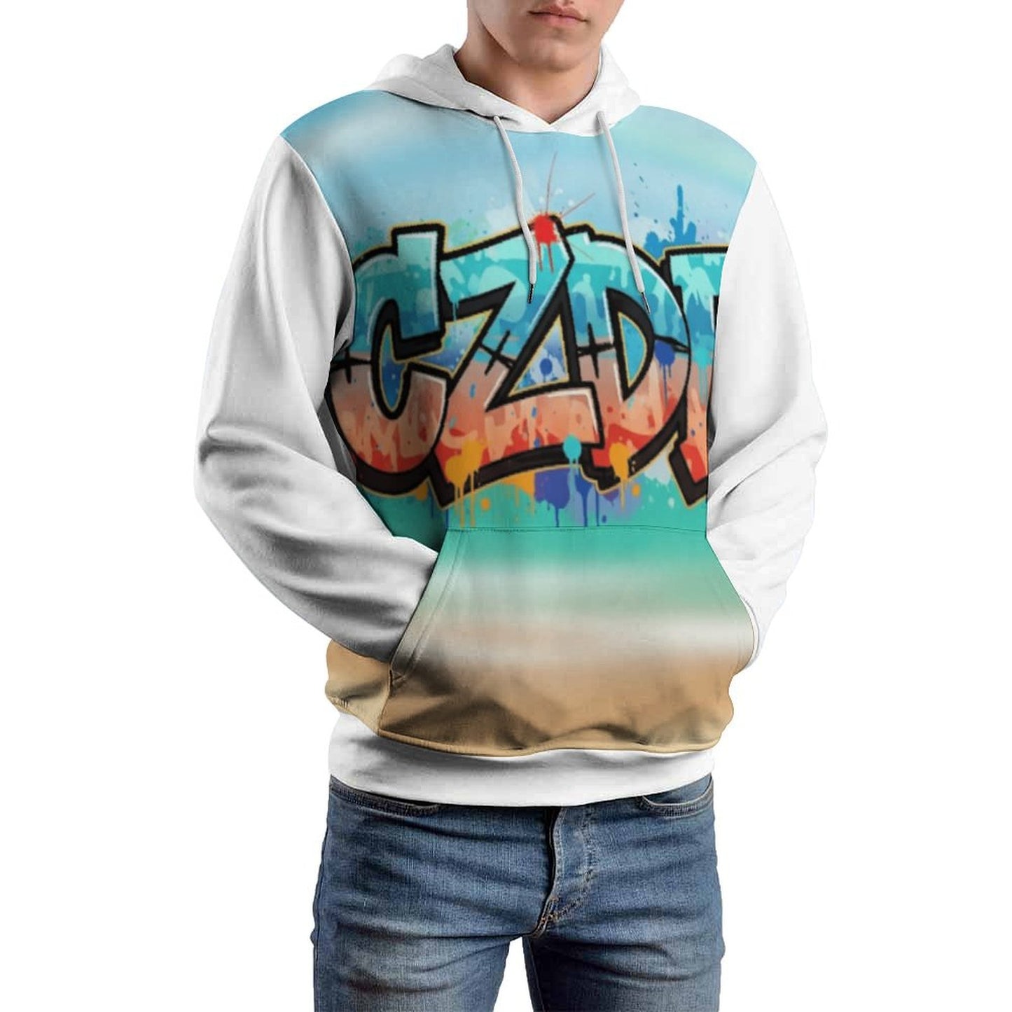 Graffiti Sunset CZDE Hoodie – For Vibes That Don’t Go Unnoticed