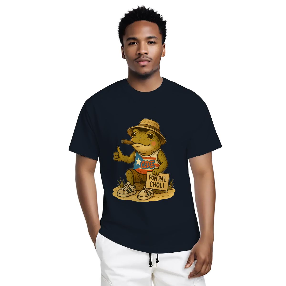 CZDE Coquí Street Graphic T-Shirt — Puerto Rican Urban Vibes