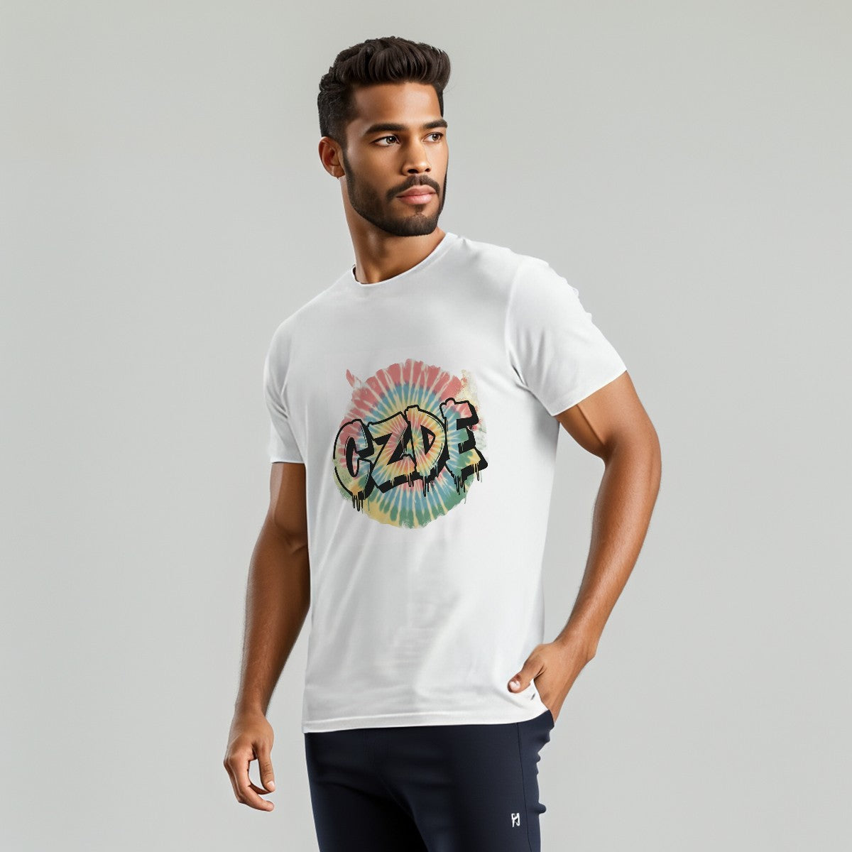 CZDE Tie-Dye Graffiti Tee – Unisex Street Style