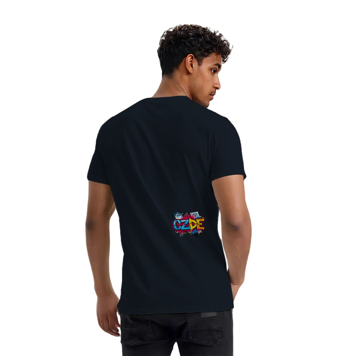 Unisex T-shirt Double Sided "CZDE Graffiti Burst Tee – Loud Color, Street Power"