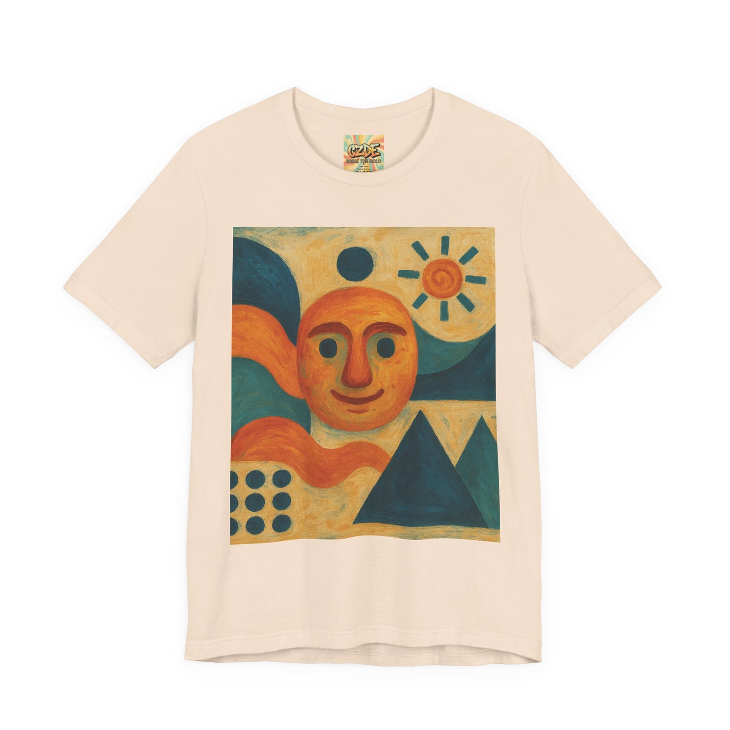 CZDE Abstract Art Graphic T-Shirt – Unisex Streetwear Tee
