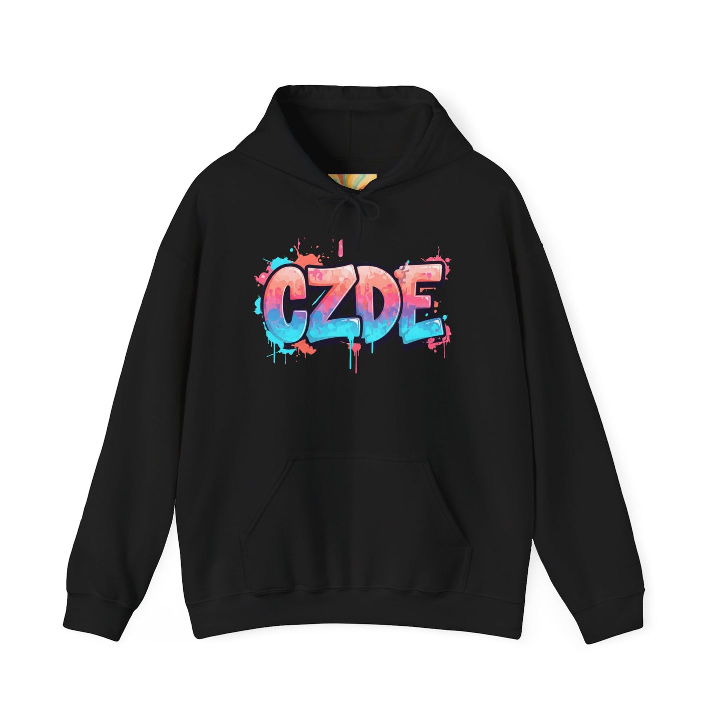 CZDE White Hoodie – Graffiti Streetwear Style