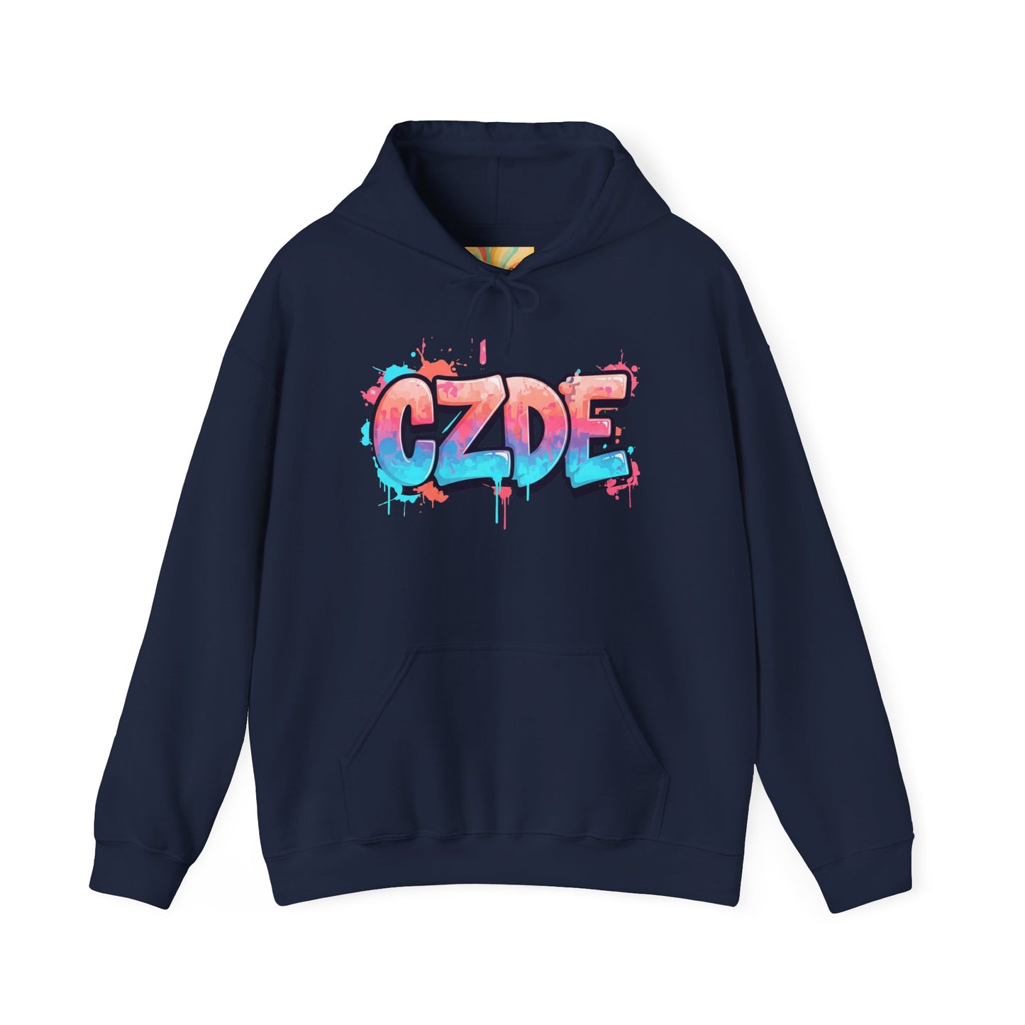 CZDE White Hoodie – Graffiti Streetwear Style