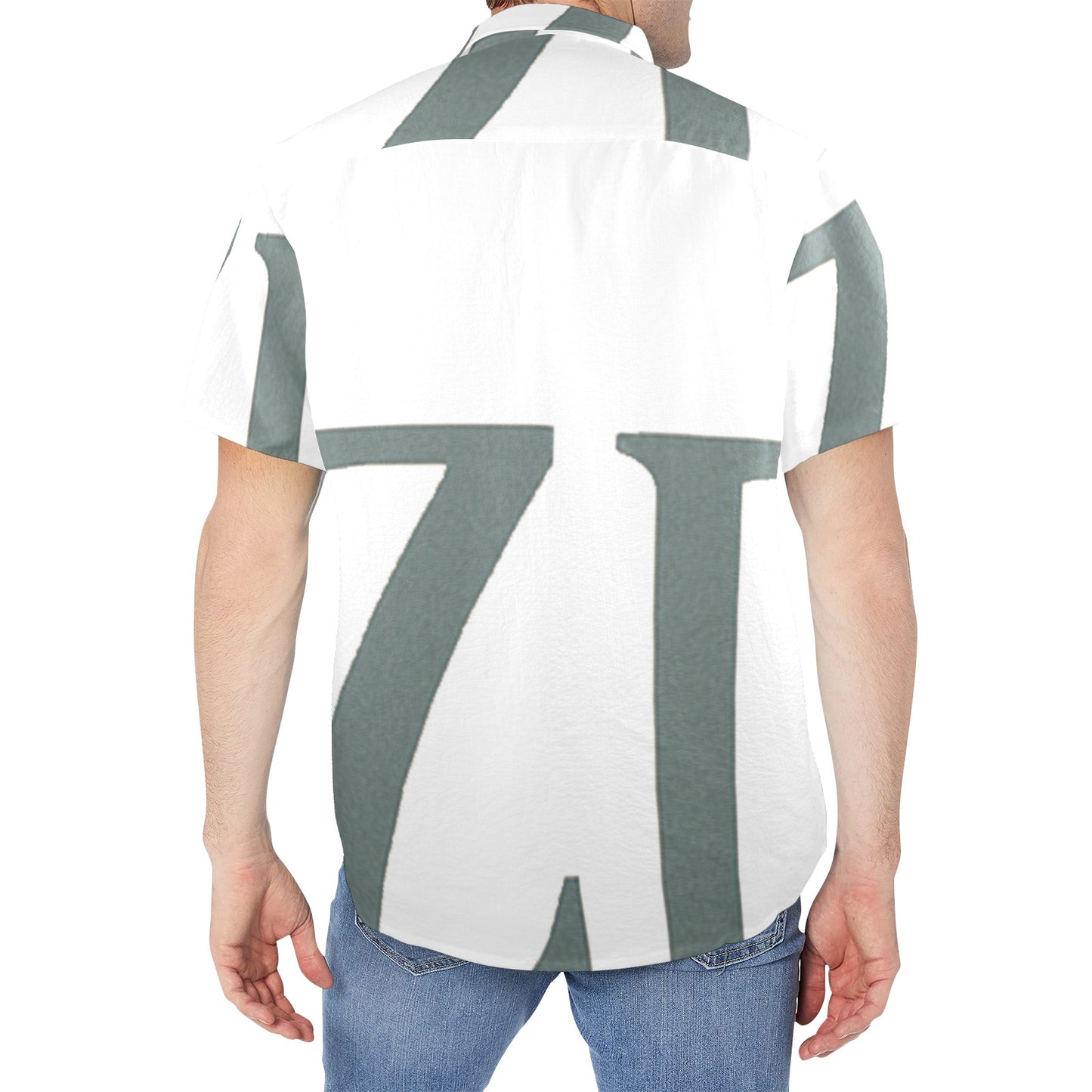 "CZDE Monochrome Statement Shirt – Minimalist Edge Meets Street Cool"