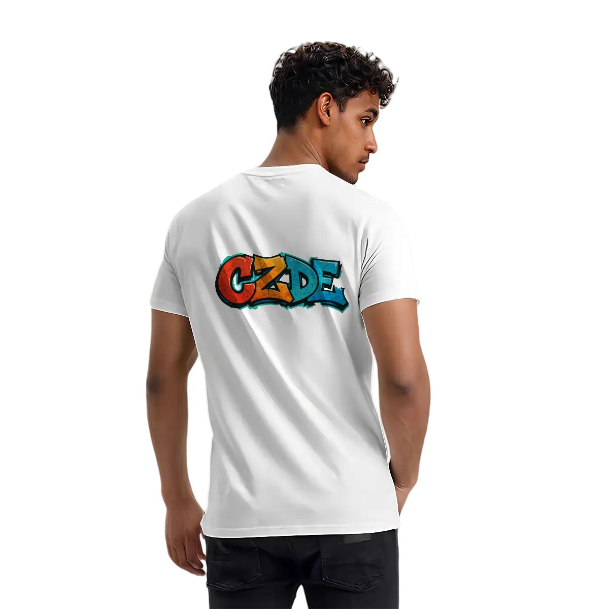 “CZDE Earth Graffiti T-Shirt | Streetwear with Global Vibes”