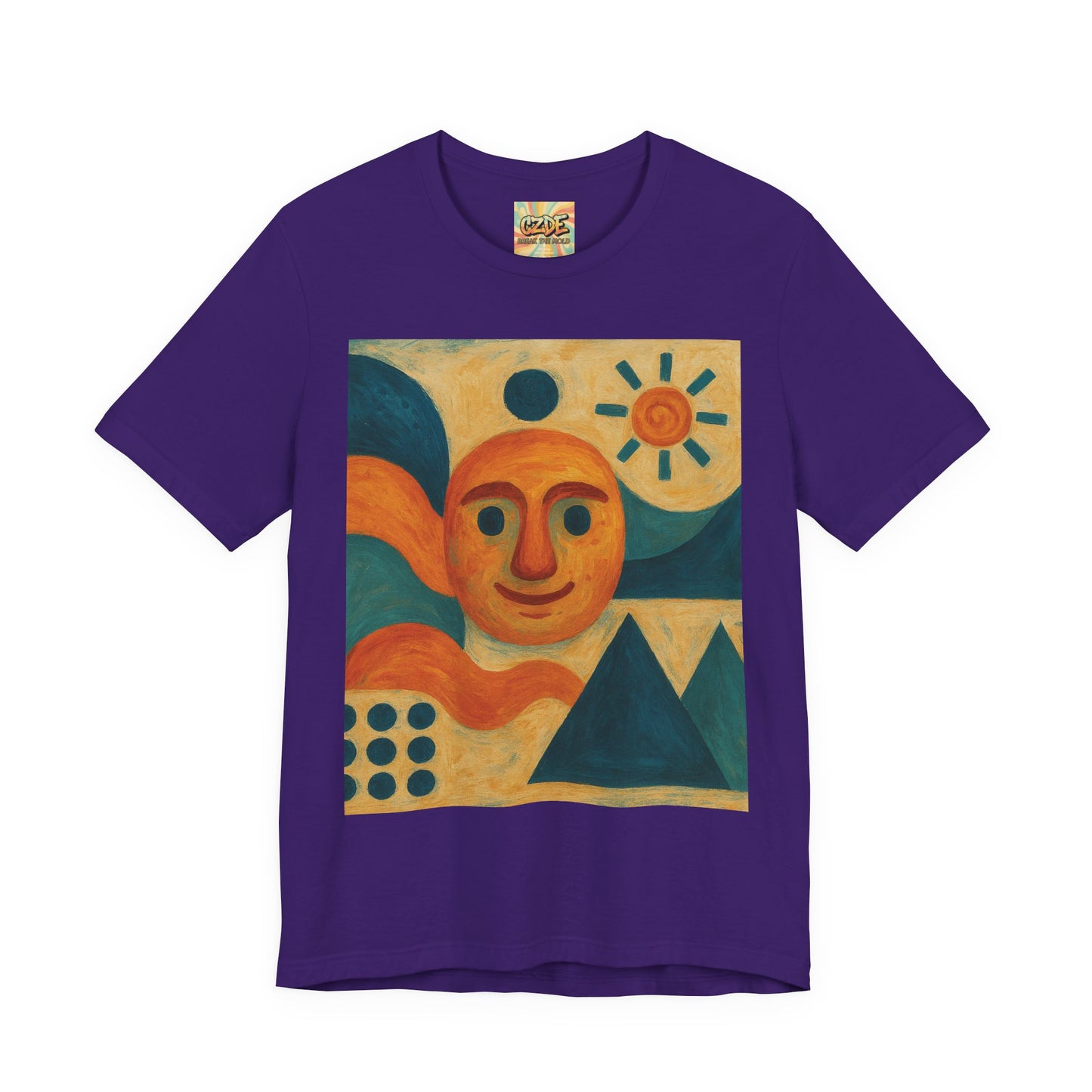 CZDE Abstract Art Graphic T-Shirt – Unisex Streetwear Tee