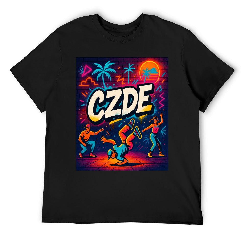 CZDE Breakdance Graphic Tee – Retro Street Style to Move Loud & Live Free