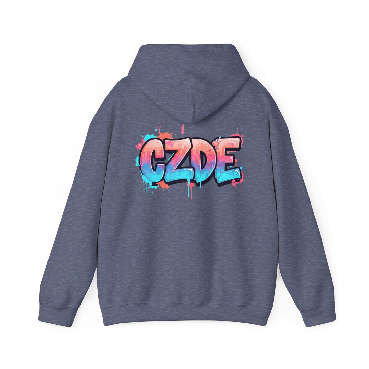 CZDE White Hoodie – Graffiti Streetwear Style