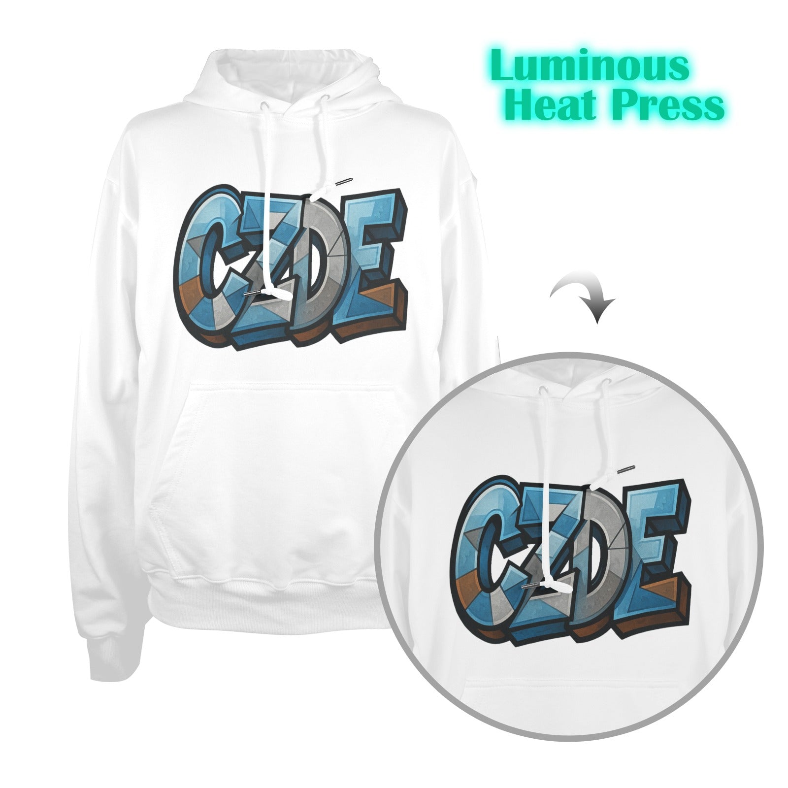 Glow-in-the-Dark Y2K Hoodie | Streetwear Drop