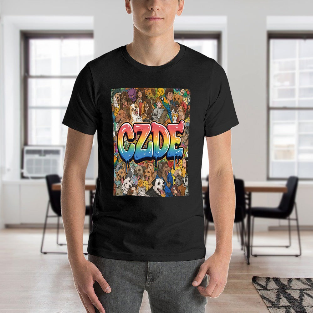 CZDE Graffiti Pet Portrait T-Shirt – Made to Stand Out & Connect