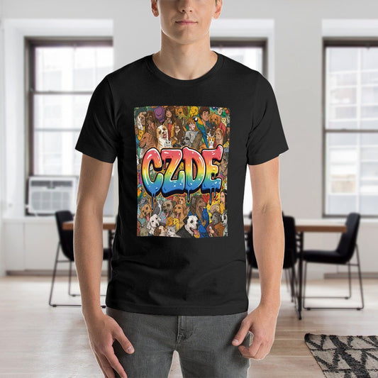 CZDE Graffiti Pet Portrait T-Shirt – Made to Stand Out & Connect