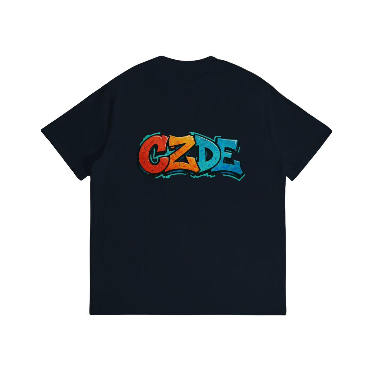 “CZDE Earth Graffiti T-Shirt | Streetwear with Global Vibes”
