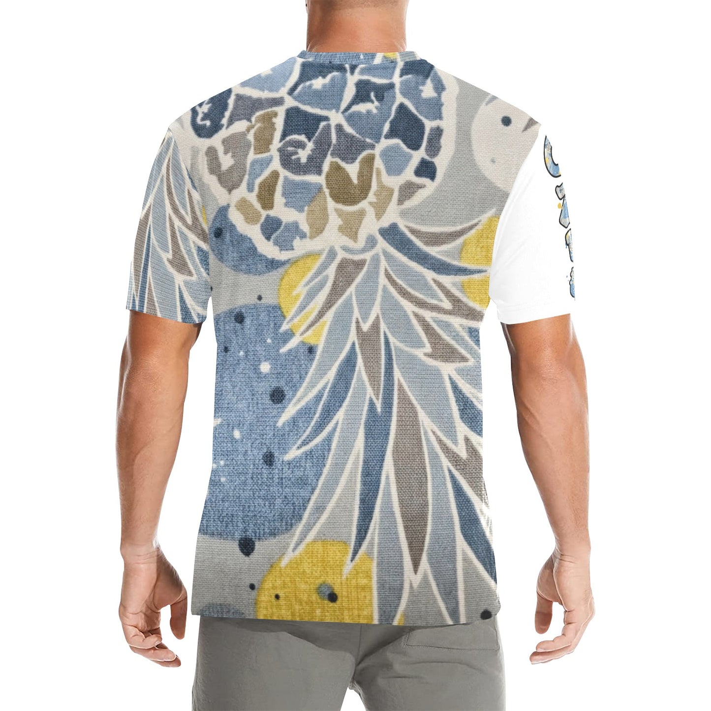 CZDE Men’s Abstract Print T-Shirt – Modern Streetwear Style
