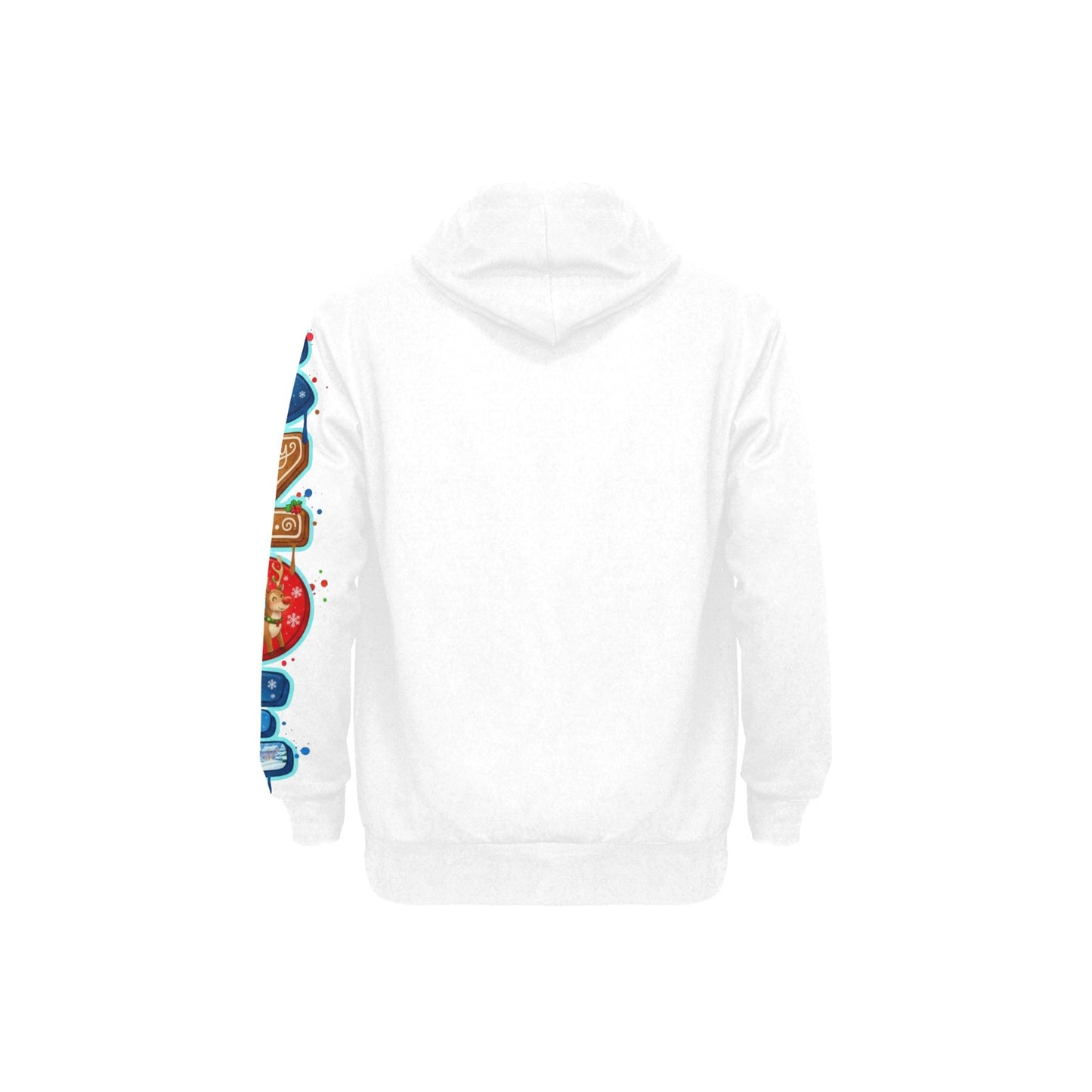 Christmas Merry & Bright Hoodie - Gingerbread & Reindeer Holiday Collection
