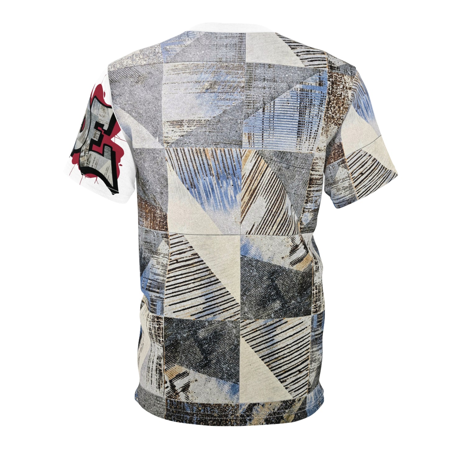 CZDE Patchwork Art Tee - Festive Unisex Shirt