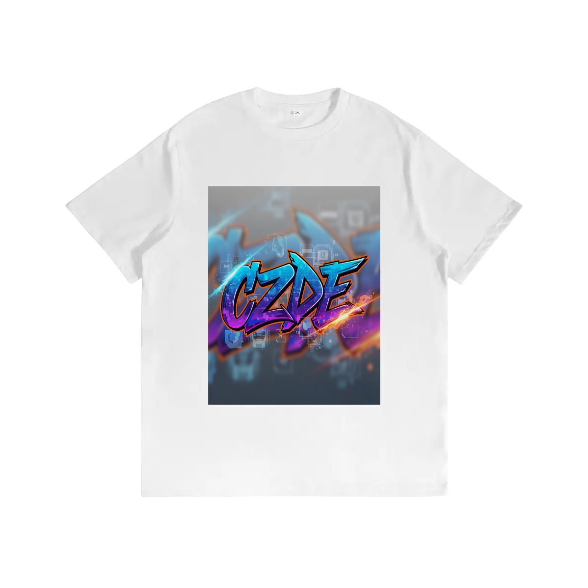 "CZDE Digital Blaze Tee – Urban Graffiti Meets Tech Vibes | Exclusive Street Drop"