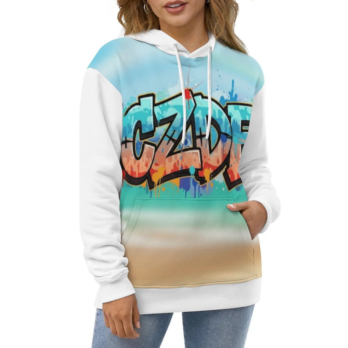 Graffiti Sunset CZDE Hoodie – For Vibes That Don’t Go Unnoticed