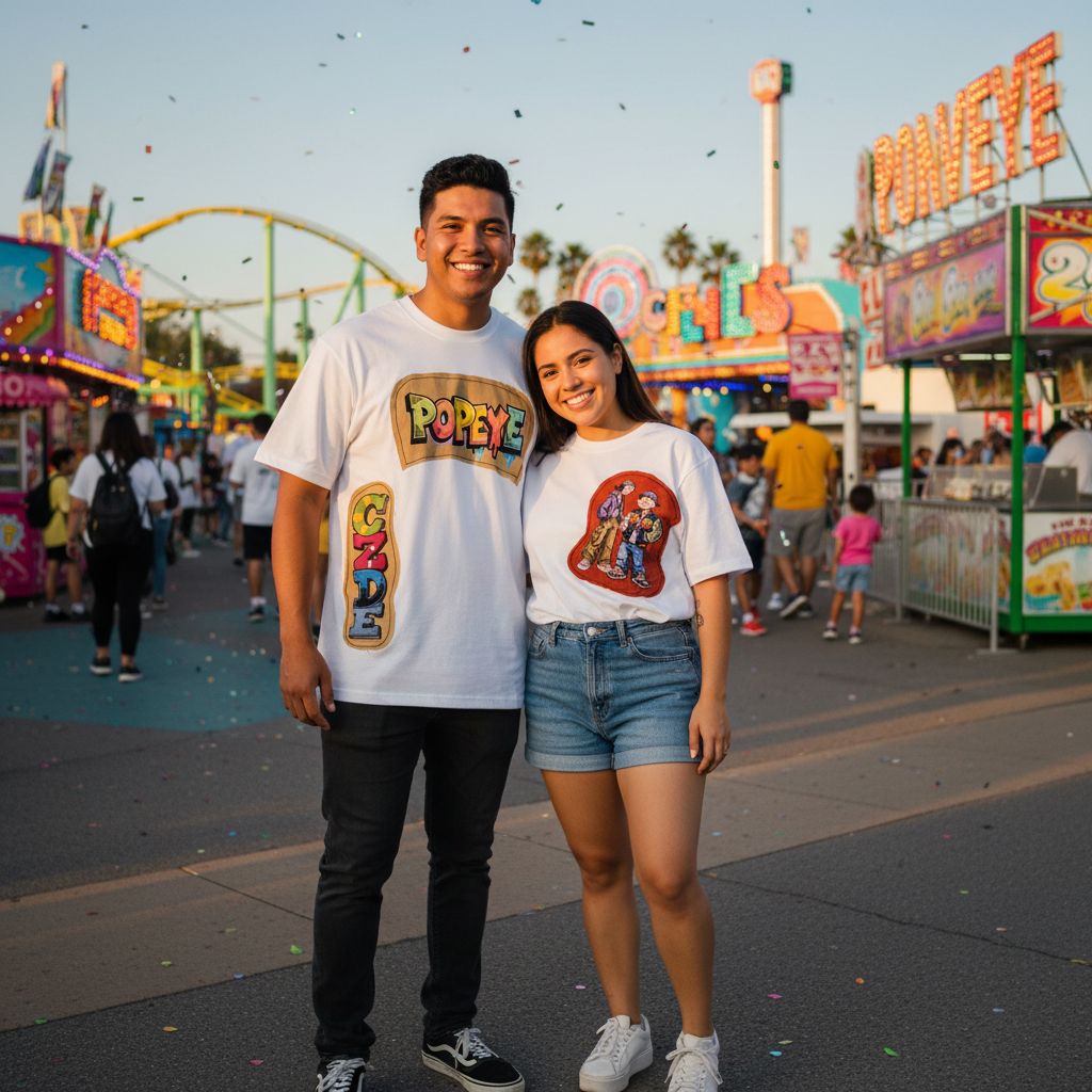 Streetwear Patch T-Shirt – Urban Cartoon Edition by CZDE