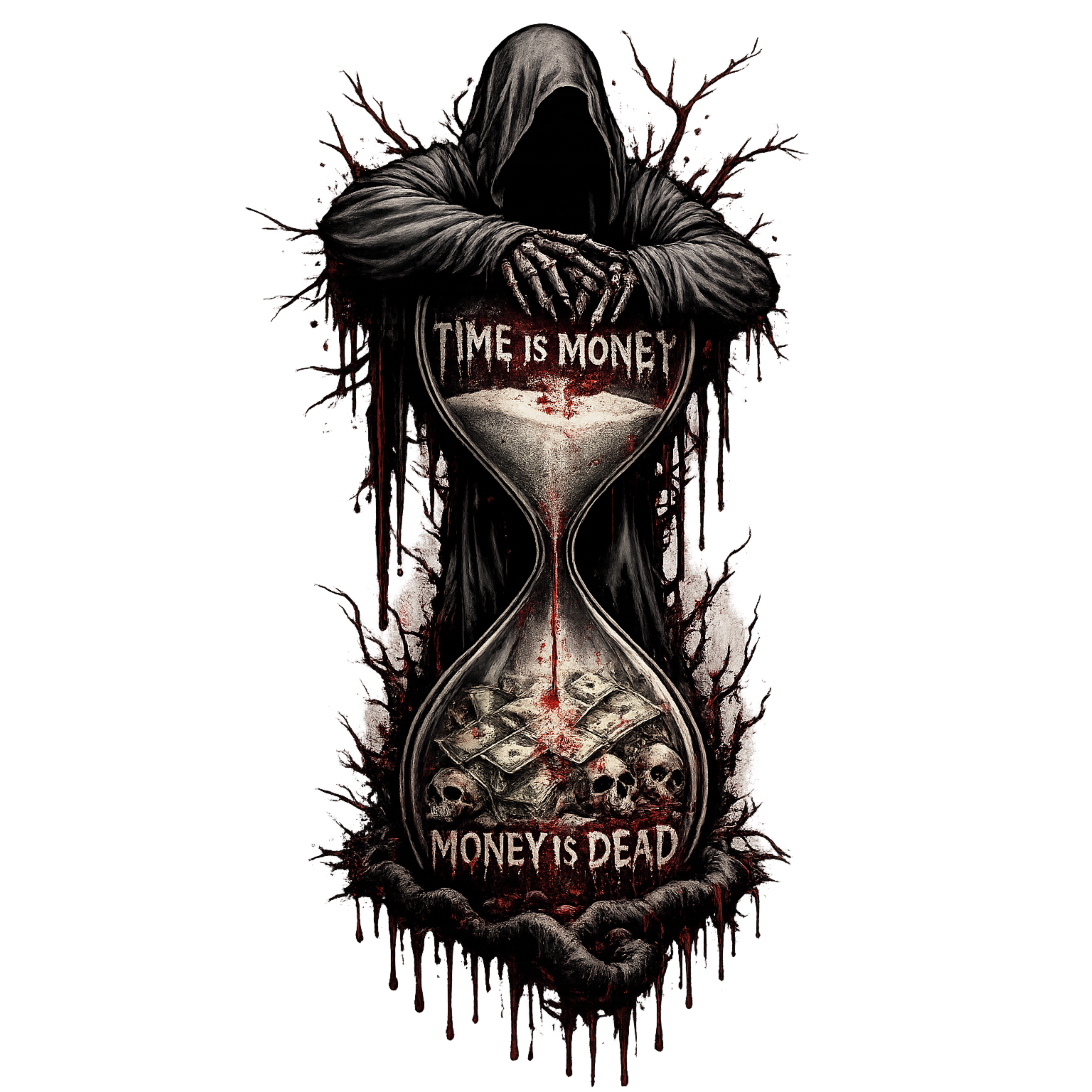 CZDE Time Is Money Oversized Tee – Money Is Dead