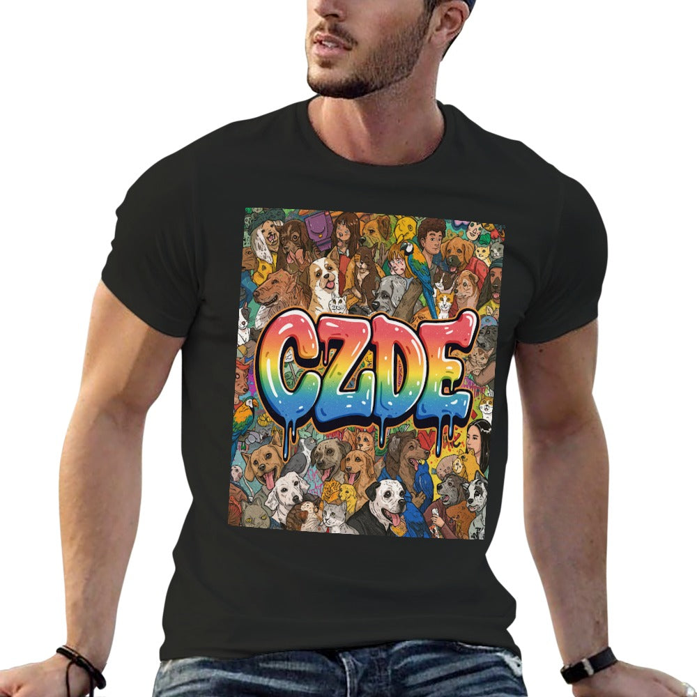 CZDE Graffiti Pet Portrait T-Shirt – Made to Stand Out & Connect