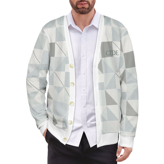 CZDE Geometric Print Cardigan