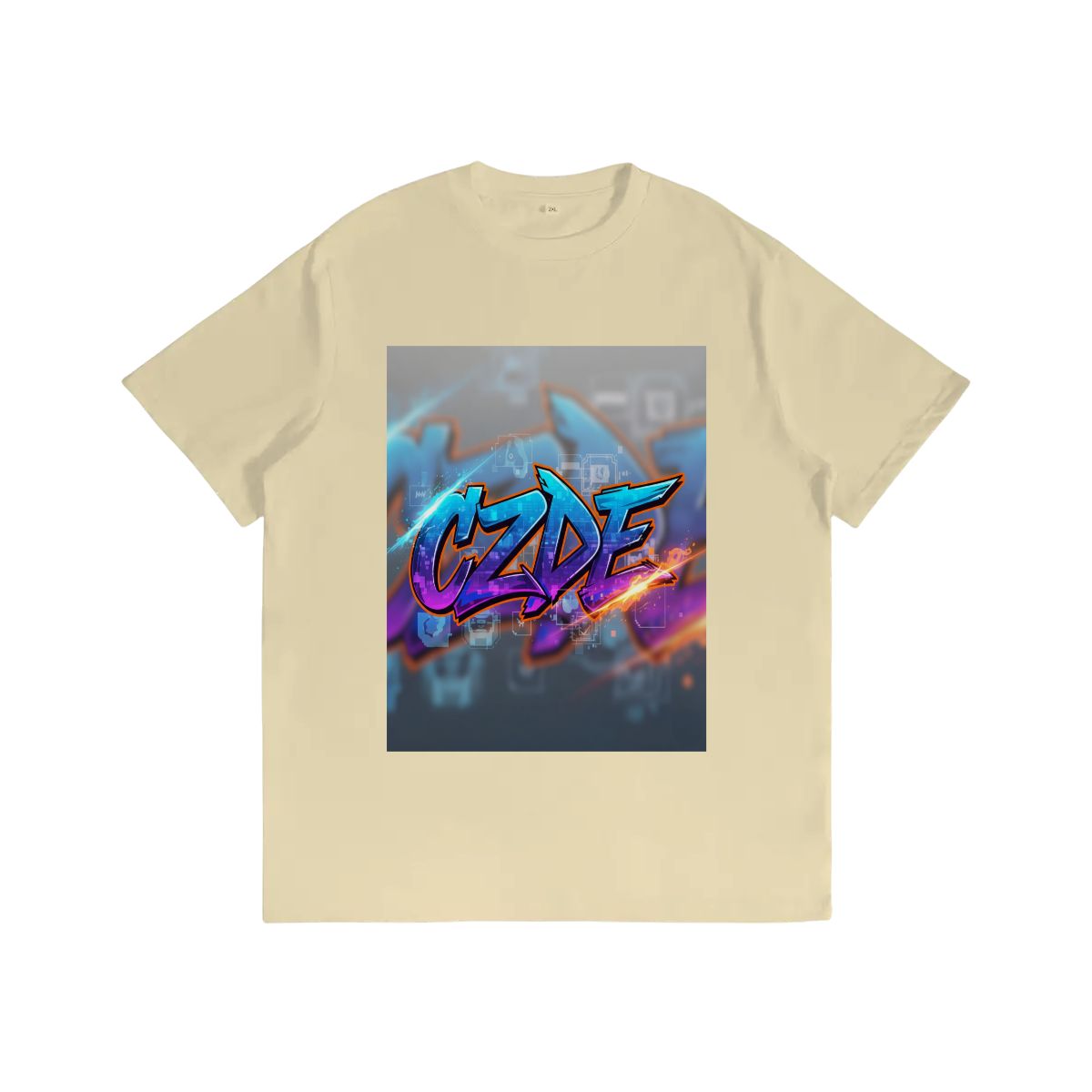 "CZDE Digital Blaze Tee – Urban Graffiti Meets Tech Vibes | Exclusive Street Drop"
