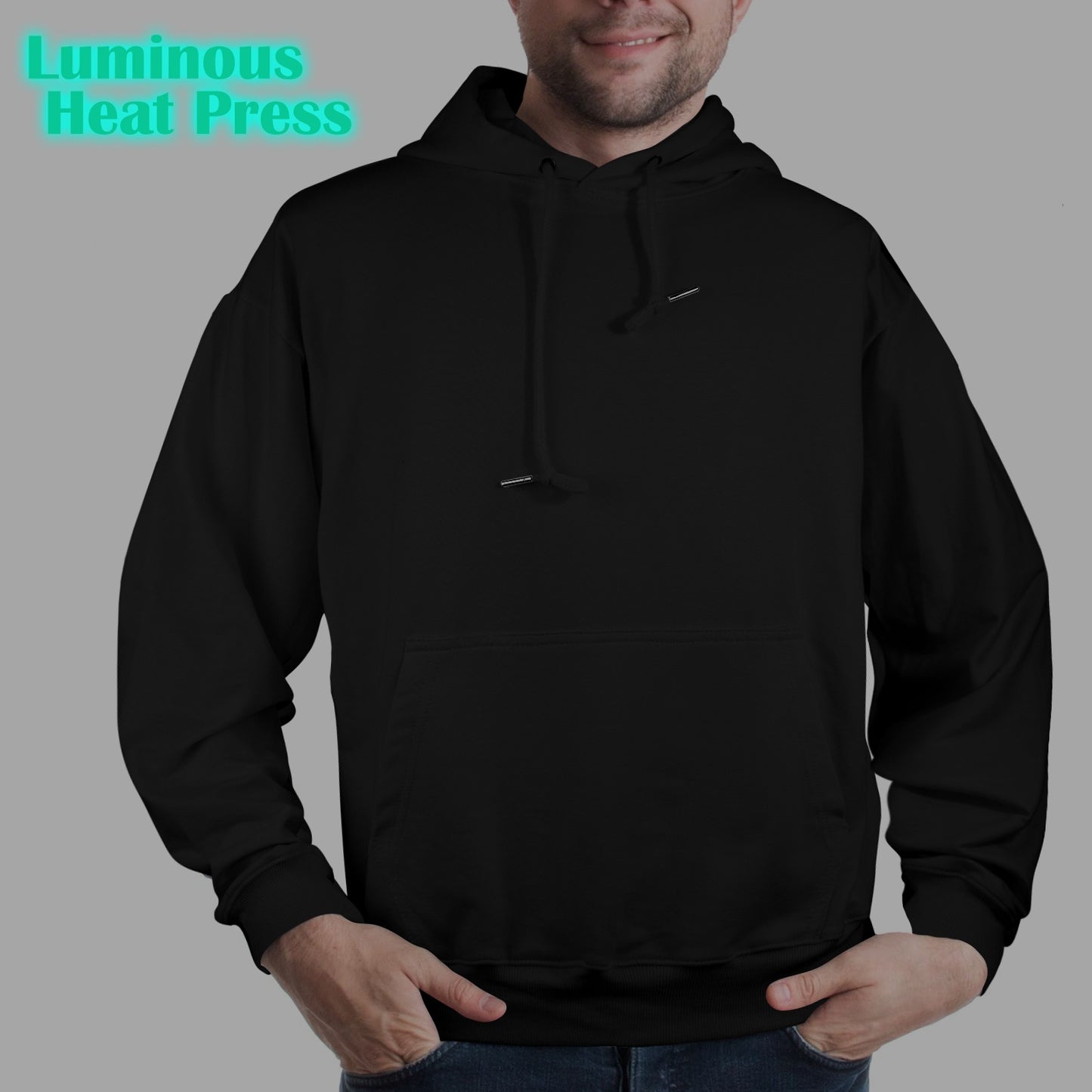 glow Men's Glow in the Dark Hoodie -CZDE Graffiti Hoodie with Rome Colosseum Art – Unisex Pullover