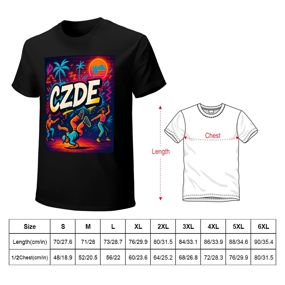 CZDE Breakdance Graphic Tee – Retro Street Style to Move Loud & Live Free