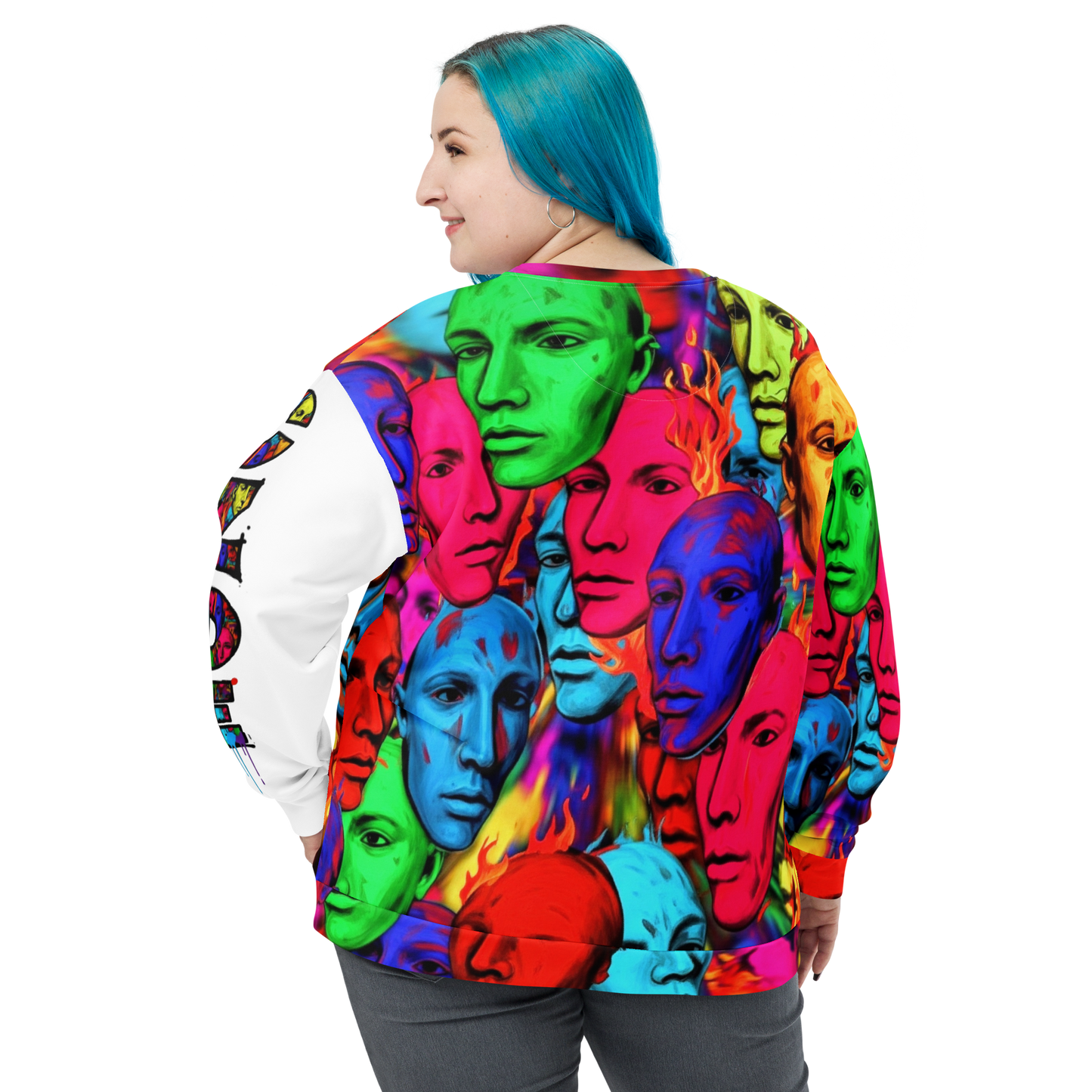 Bold Graffiti Faces CZDE Sweatshirt