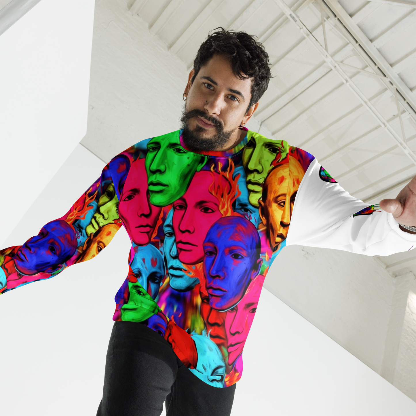 Bold Graffiti Faces CZDE Sweatshirt
