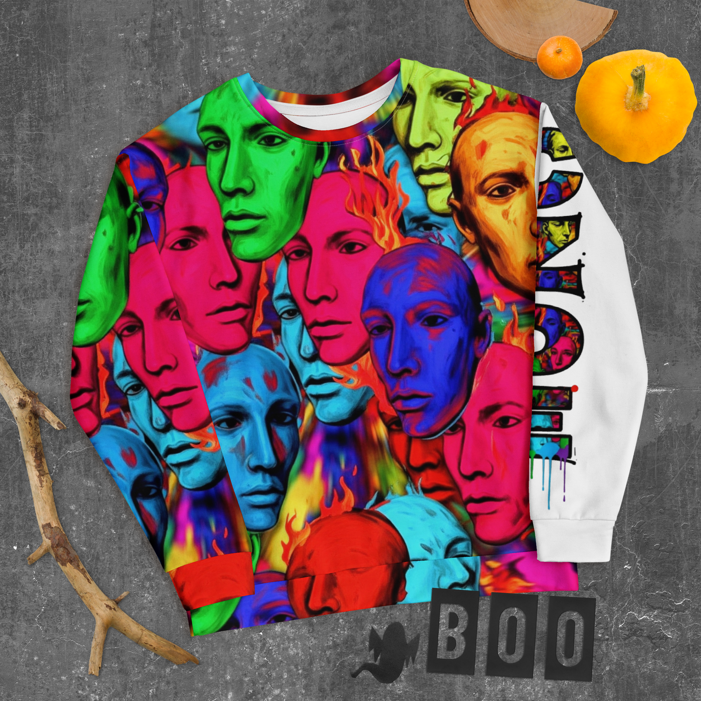 Bold Graffiti Faces CZDE Sweatshirt