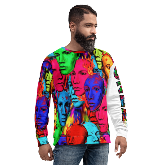 Bold Graffiti Faces CZDE Sweatshirt