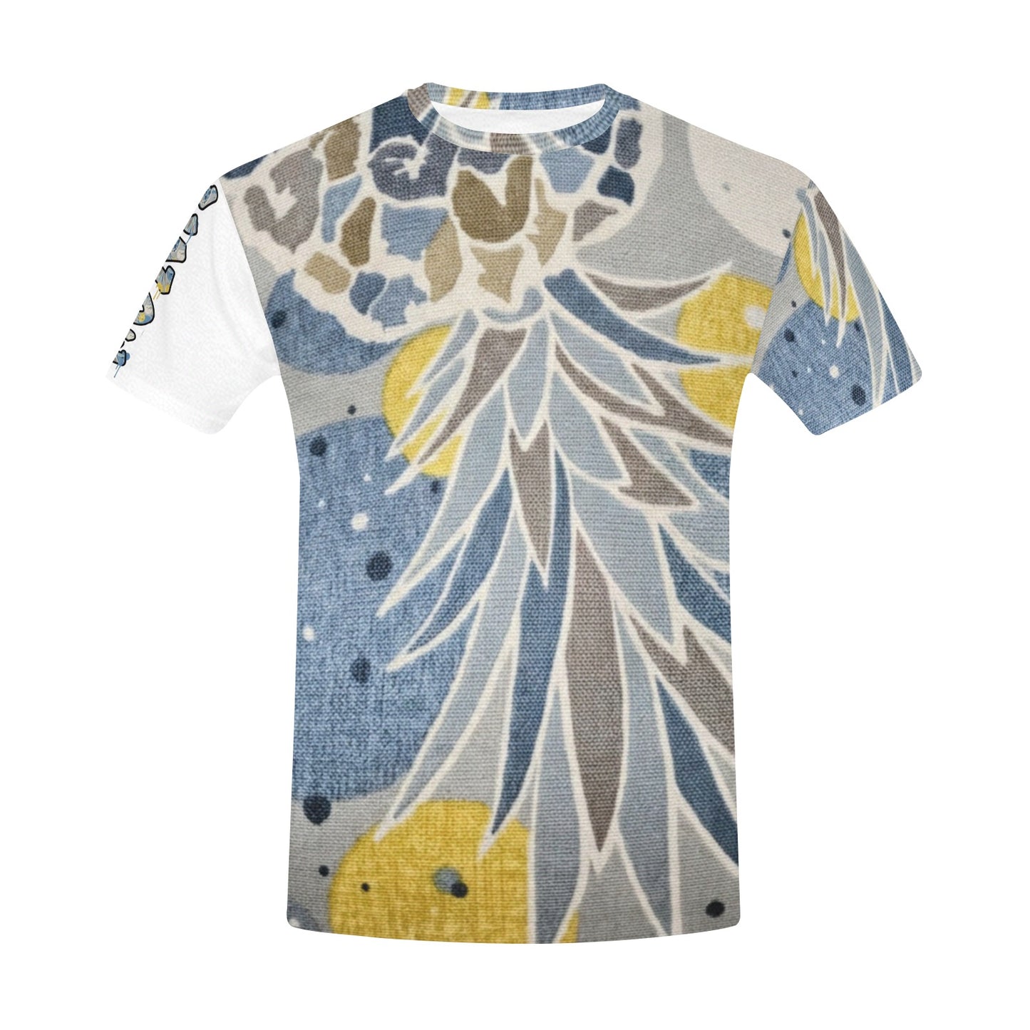 CZDE Men’s Abstract Print T-Shirt – Modern Streetwear Style