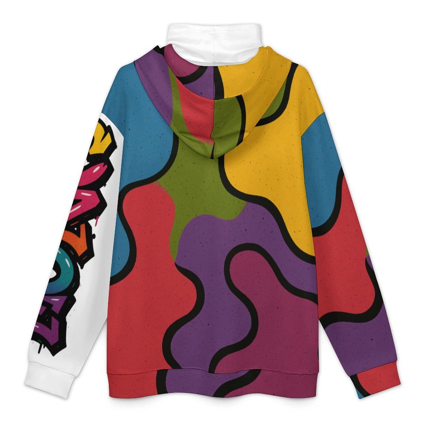 CZDE Unisex Hoodie – Graffiti Streetwear with Abstract Multicolor Design