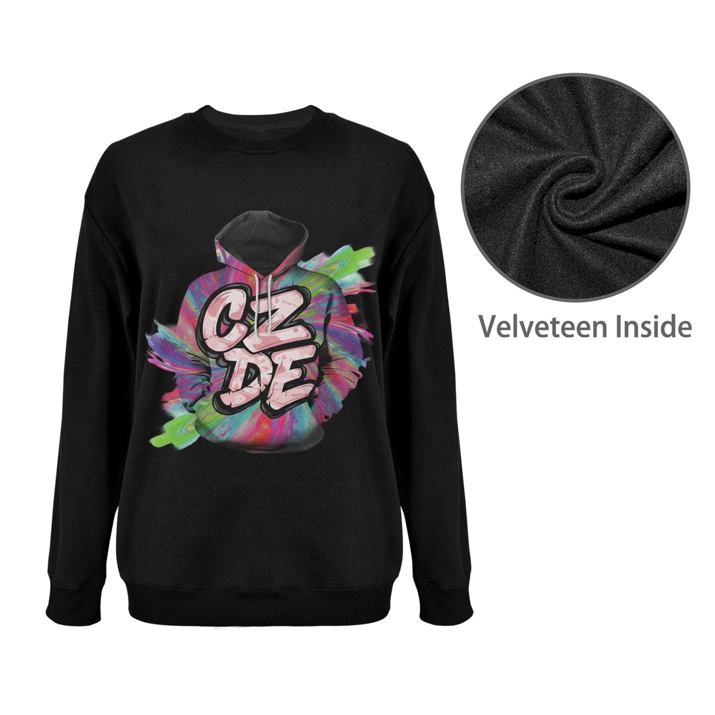 CZDE Streetwear Sweatshirt – Bold Graffiti Hoodie Design