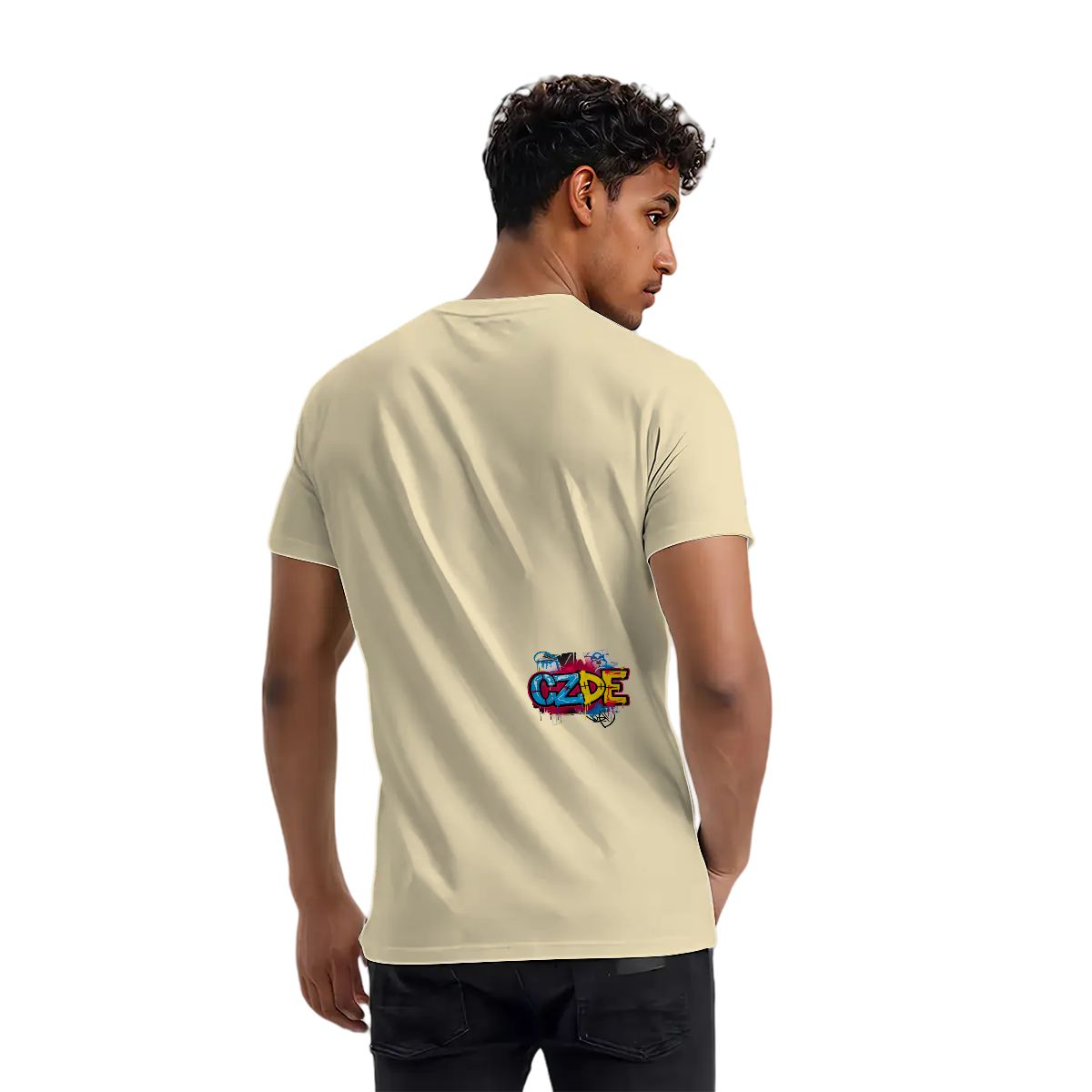 Unisex T-shirt Double Sided "CZDE Graffiti Burst Tee – Loud Color, Street Power"
