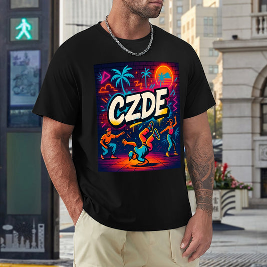 CZDE Breakdance Graphic Tee – Retro Street Style to Move Loud & Live Free