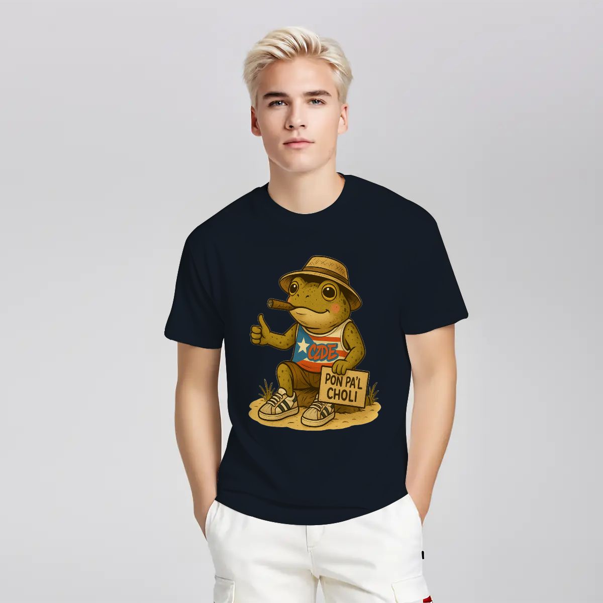 CZDE Coquí Street Graphic T-Shirt — Puerto Rican Urban Vibes