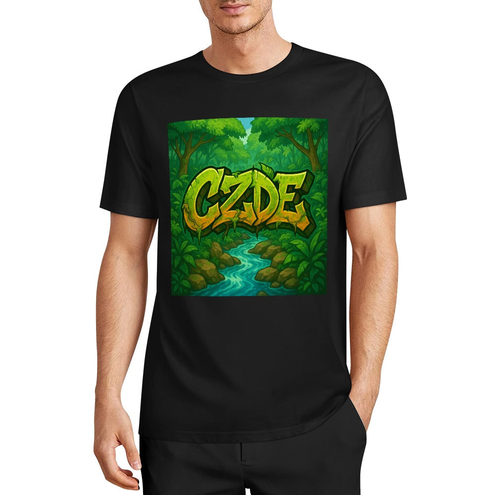 CZDE Jungle Flow Tee – Wild Energy & Graffiti Soul for Every Adventure