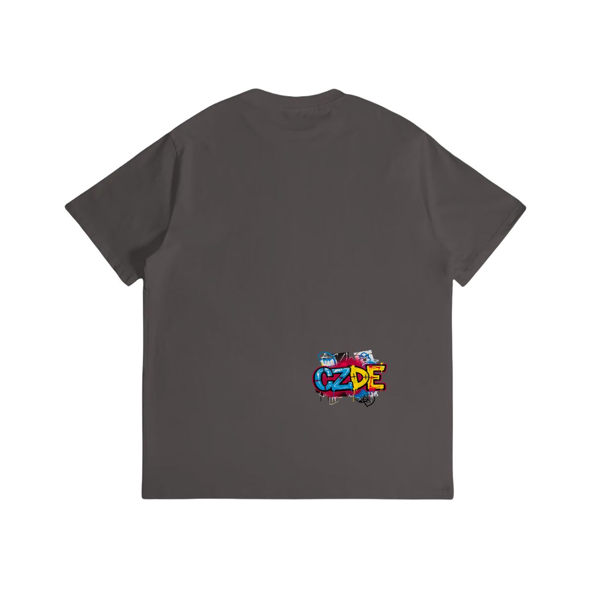 Unisex T-shirt Double Sided "CZDE Graffiti Burst Tee – Loud Color, Street Power"