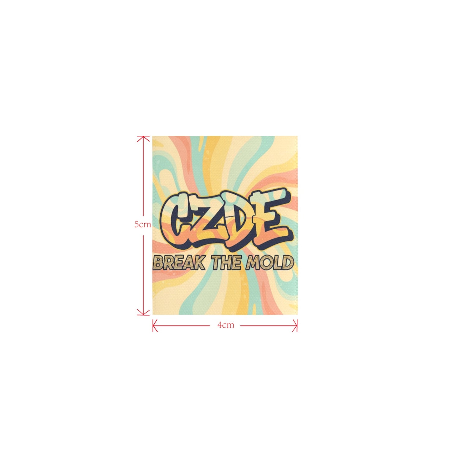 CZDE Vibrant Abstract Art Polo Shirt - Colorful Geometric Pattern Button-Up Tee