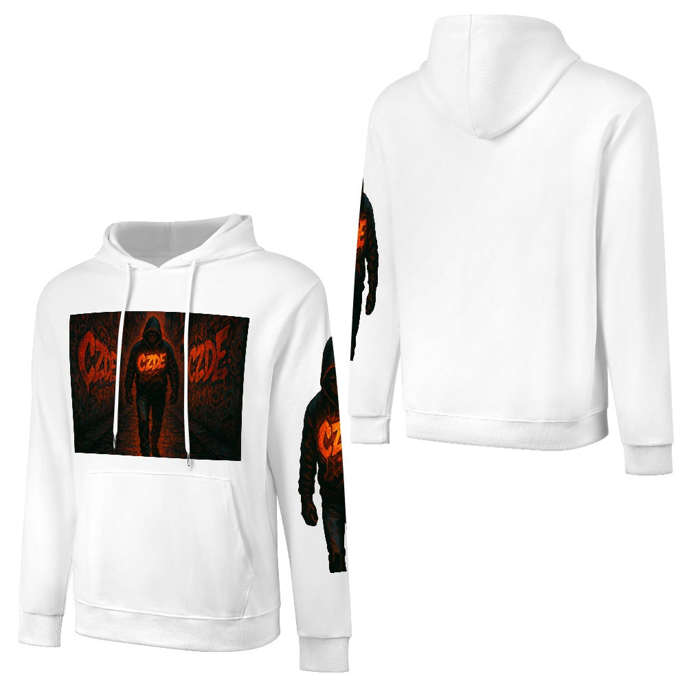 CZDE Urban Warrior Hoodie – Fearless Street Style | Bold Graffiti Statement for Night Rebels