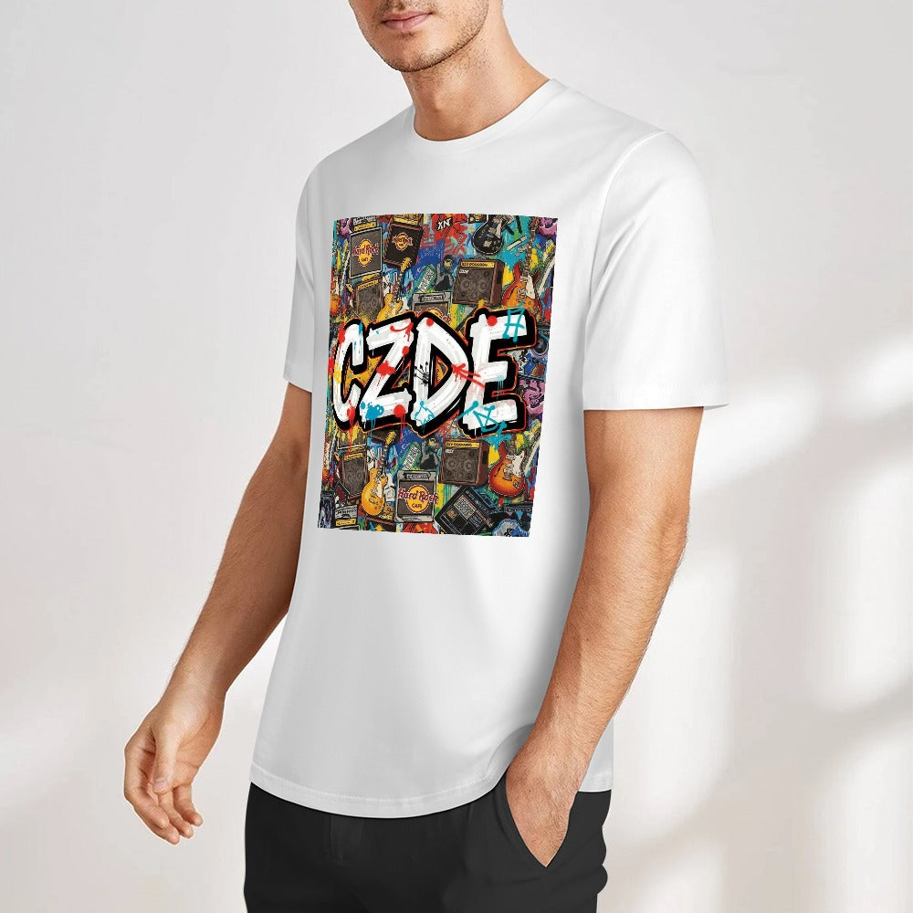 "CZDE Rock & Graffiti Tee – Loud Style for Music-Driven Souls"