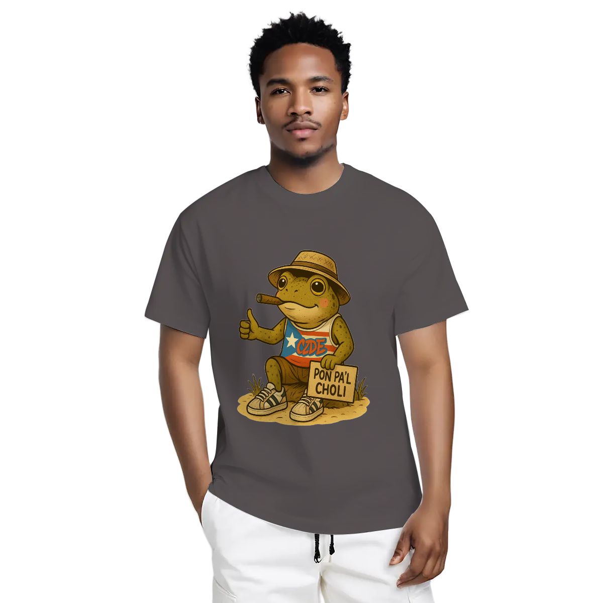 CZDE Coquí Street Graphic T-Shirt — Puerto Rican Urban Vibes