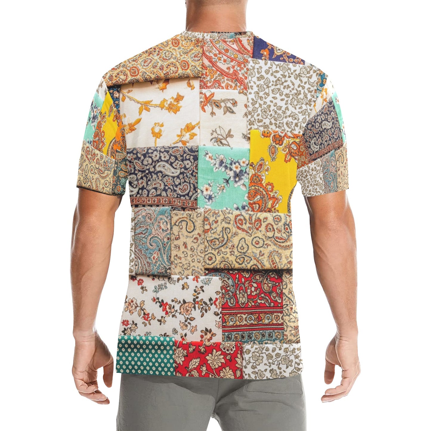 CZDE Patchwork Graphic T-Shirt — Vintage Meets Street Style