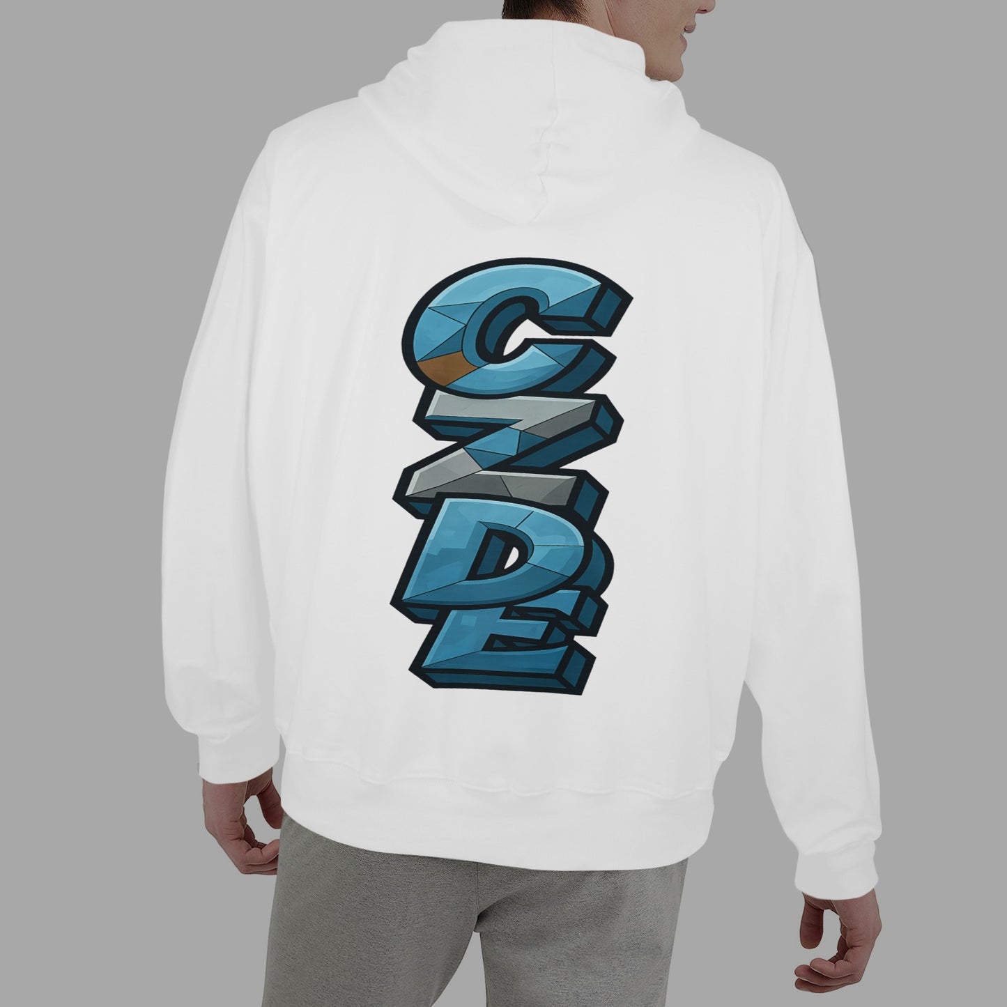 "CZDE Luminous Heat Press Hoodie - Glow-in-the-Dark Streetwear"