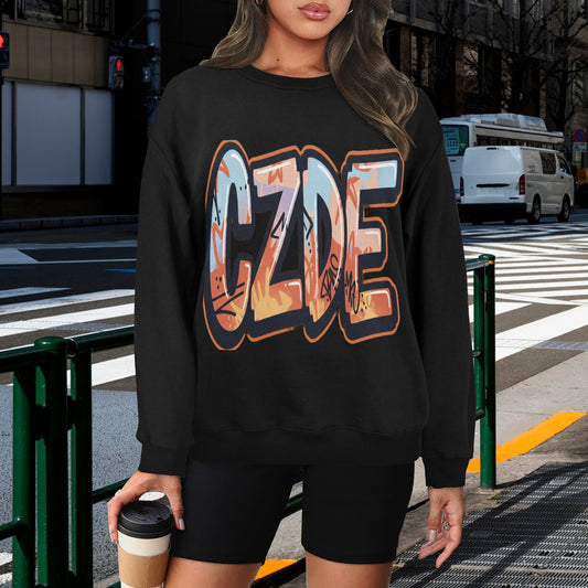 CZDE Graffiti Sweatshirt – Urban Streetwear Pullover for Casual Style