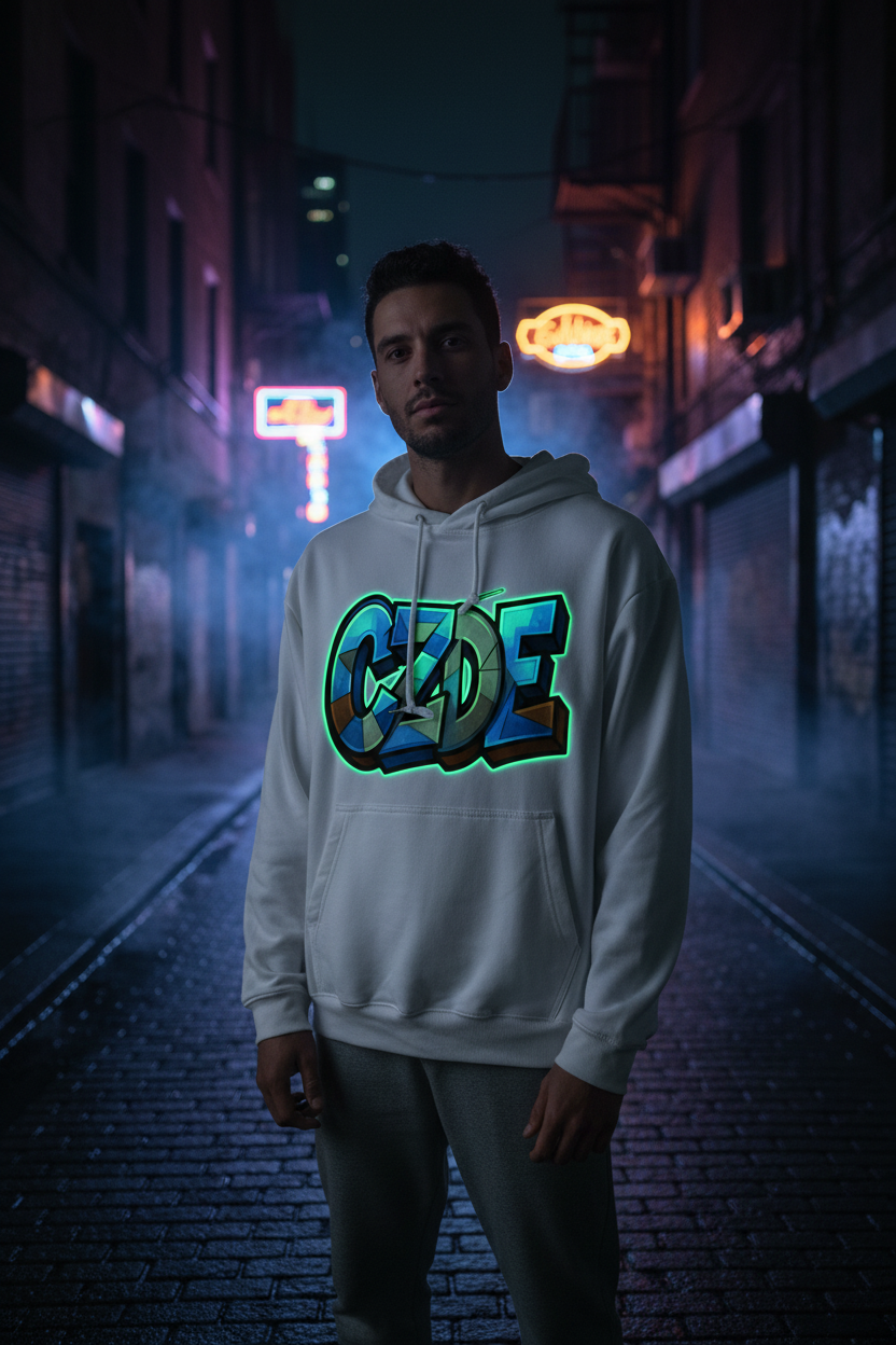 CZDE Glow Hoodie Male