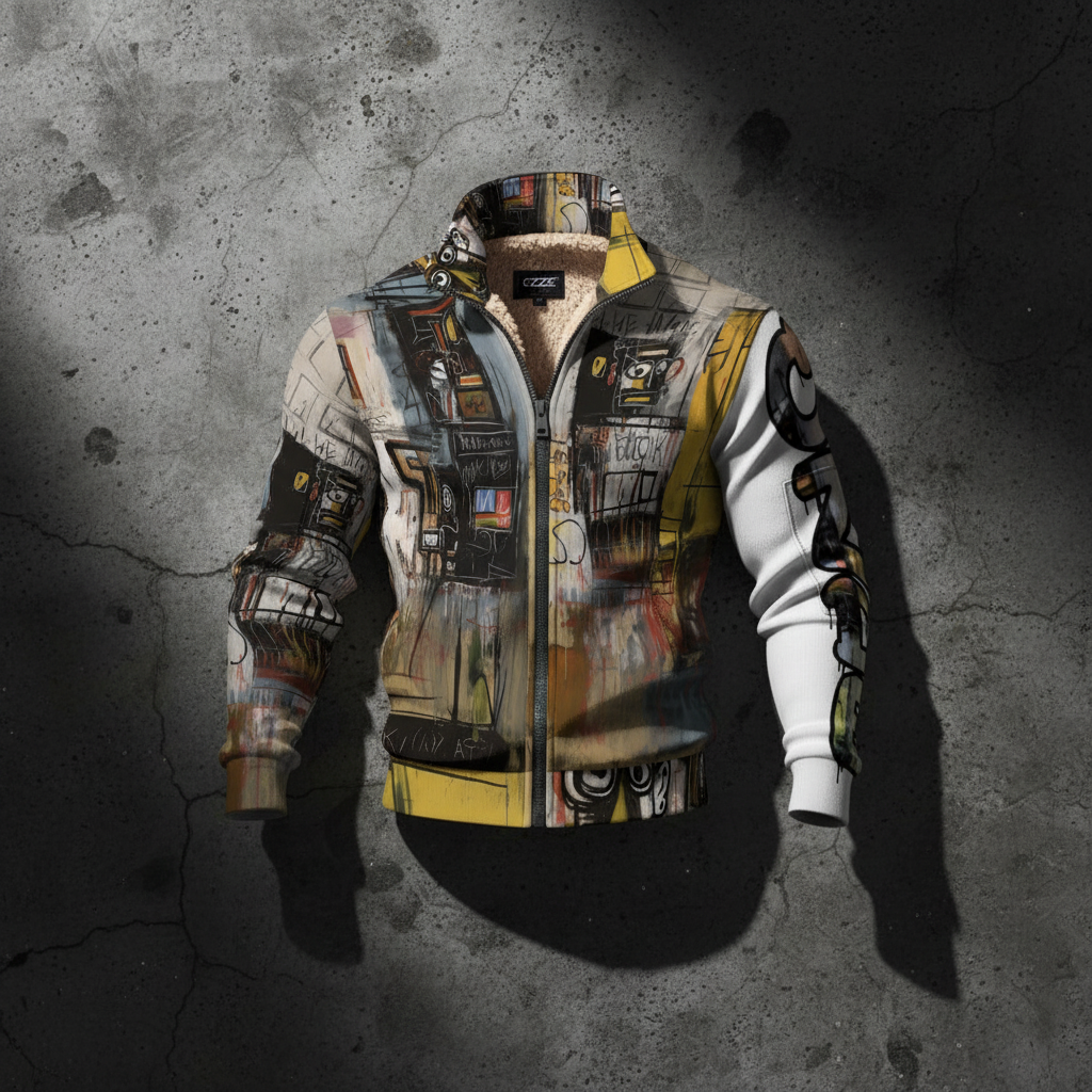 CZDE Knit Jacket Flat Lay